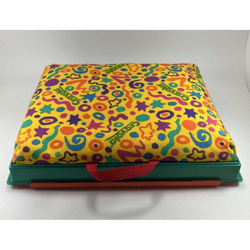 Vintage Crayola Travel Lap Desk Drawing Case 1990s  Pad Padded Carry Compartment